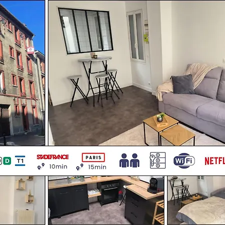 Studio Cosy Tv Netflix Proche Stade De France Saint-Denis  Exterior photo